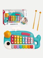 Juguete Xilófono Piano 5 en 1 para Niña o Niño Interactivo Notas Multicolor