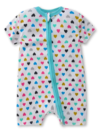 Enterito Corto 100% Algodón Bebé Niña 6 a 24 Meses Love