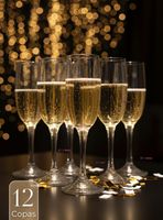 Set de 12 Copas de Champaña Espumante 180 ml