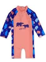 Traje de Baño Enterito Manga Larga Niño Jump Kids Oso.