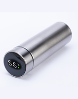 Termo Inteligente Vaso Digital Táctil Taza Led Smart Cup Plateado