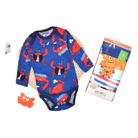 Pack 5 Bodys Bebés Redkite Algodón Manga Larga Surtido