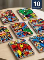 Pack 10 Cuadernos Universitarios Marvel Comics 100 Hojas Proarte Diseños Surtidos