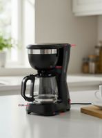 Cafetera Eléctrica 600W de Potencia Capacidad 6 Tazas Con Filtro Reutilizable