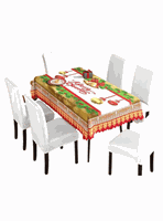 Mantel Navidad Merry Christmas Dorado Poliéster 137x180 cm