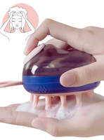 Cepillo De Baño Masajeador Shampoo Cepillo Silicona