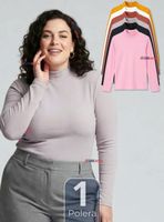 Camiseta Polera Polar Primera Capa Acanalada Cuello Beatle Manga Larga Color Surtidos Mujer