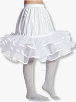 Falso para Vestido Niñas y Juvenil Fiestas Patrias Color Blanco