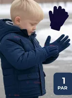Guantes 11cm Escolares Niña y Niño Azul Oscuro
