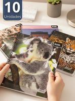 Pack 10 Cuadernos Universitario Animal & Places Ross de 7mm 100 hojas Diseño Surtido