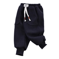 Pantalón de Cotele Frizados Con Chiporro Niño Azul Oscuro Jump Kids