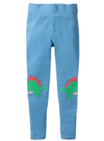 Calzas Niña Dinosaurio Azul Jump Kids 100% Algodón