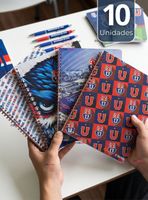 Pack 10 Cuadernos Originales Universitario U De Chile 7mm 100 Hojas Universidad De Chile