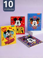 Pack 10 Cuadernos Universitarios Mickey Mouse Proarte 7mm 100 Hojas Diseños Surtidos