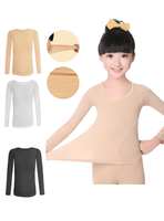 Camiseta Manga Larga Niña Algodón Elástica Segunda Piel