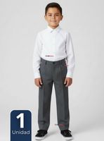 Pantalón Escolar Colegio Clásico de Color Gris para Niños