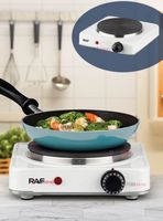 Cocina Eléctrica Portátil 1 Plato 1000W de Potencia Blanco