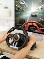 Volante De Juego V3 Pedales y Palanca Carreras Ps4 Xbox Pc