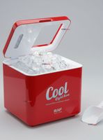 Máquina para hacer Hielo Portátil Eléctrica Hielera Hogar Premium Color Rojo