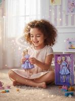 Set de Juego Muñeca Princesa Con Accesorio Espejo Y Peine para Niñas