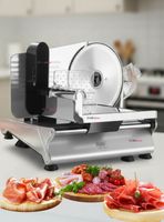 Rebanadora Cortadora Fiambre Carne Eléctrica RAF de Color Plateado