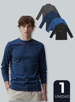 Camiseta Beatle Polar Manga Larga Primera Capa Hombre Polera Colores Surtidos