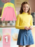 Polera Camiseta Polar Primera Capa Cuello Beatle Mangas Largas Colores Surtido Niña