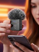 Pack 2 Micrófonos Inalámbrico 3 En 1 Para Celular iPhone Android Profesional Lavalier