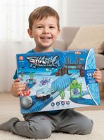 Pista Carreras de Auto para Niño Juguete Flexible Acuático 183 Piezas