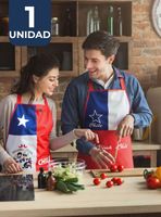 Delantal Cocina Chile Fiestas Patrias Bandera Chilena 60X90 CM Surtidos