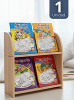 Libro Para Colorear Pintar Educativo Con Stickers para Niños Diseños Surtidos