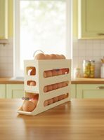 Organizador Dispensador De Huevos Para 30 Huevos Huevera 4 Niveles