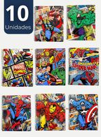 Pack 10 Cuadernos Universitarios Marvel Comics de 100 Hojas Proarte Diseños Surtidos