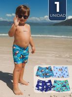 Short De Playa Para Niños Traje Baño Pantalón Corto Diseños Surtidos