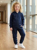 Pack 2 Conjuntos Escolares Buzo Pantalón Y Polerón 100% Algodón Niña Unisex Azul 3 a 16 años