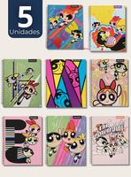 Pack 5 Cuadernos Universitarios Chicas Superpoderosas 7mm 100 Hojas Proarte Powerpuff Girls
