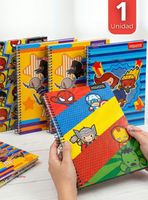 Cuaderno Universitario Marvel Heroes Kawaii 150 Hojas de Tapa Gruesa Proarte Diseños Surtidos