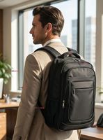 Mochila Jumbo Ejecutiva Impermeable Resistente Notebook 53cm Negro 28L