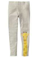 Calzas Niña Jirafa Gris Jump Kids 100% Algodón