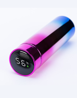 Termo Inteligente Vaso Digital Táctil Taza Led Smart Cup Plata Fucsia