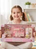 Set de Cocina y Comedor Muñeca Conejita Juguete para Niña