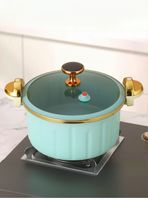 Olla de Micro Presión Antiadherente Capacidad 12 Litros Color Azul