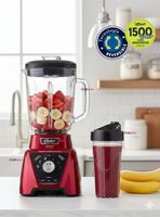 Licuadora Xpert Series™ roja control de textura y un Blend N Go BLST3BRPG