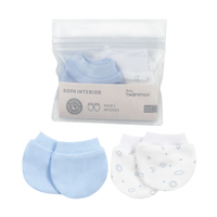 Set 2 Pares de Mitones para bebé Tedmimak