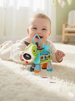 Juguete Peluche Animales Sensorial Mordedor Y Sonajero Diseño Perrito para Niña y Niño