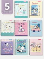 Pack 5 Cuadernos Universitarios Pochacco de 100 Hojas Proarte 7mm Diseño Surtido