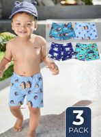 Pack 3 Shorts De Playa Para Niños Traje De Baño Pantalón Corto Diseños Surtidos