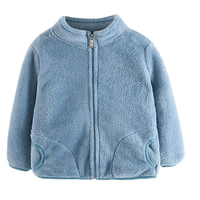 Chaqueta Polar Con Cierre y Bolsillos Unisex Azul Claro Jump Kids