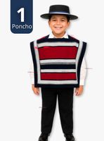 Poncho Manta Huaso para Niños Fiestas Patrias