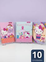 Pack 10 Cuadernos Universitarios Hello kitty 100 Hojas Proarte Diseños Surtidos